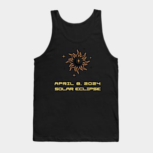 solar eclipse 2024 8 april 2024 Tank Top